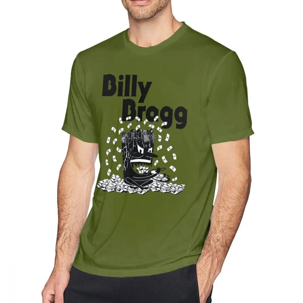Billy Bragg -Talking With The Taxman About Poetry T-Shirt Army Green Billy_Bragg_-Talking_With_The_Taxman_About_Poetry_T-Shirt_-_Vintage_Sounds_T-Shirts_-_-59282 Vintage Sounds T-shirts T-Shirt