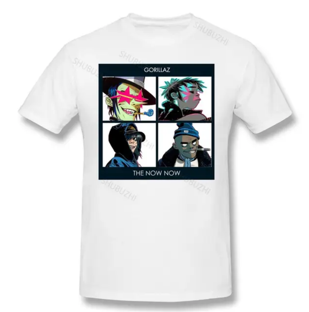 Gorillaz Tour Rock Band T Shirt WHITE Gorillaz_Tour_Rock_Band_T_Shirt_-_Vintage_Sounds_T-Shirts_-_-59477 Vintage Sounds T-shirts Music Tees