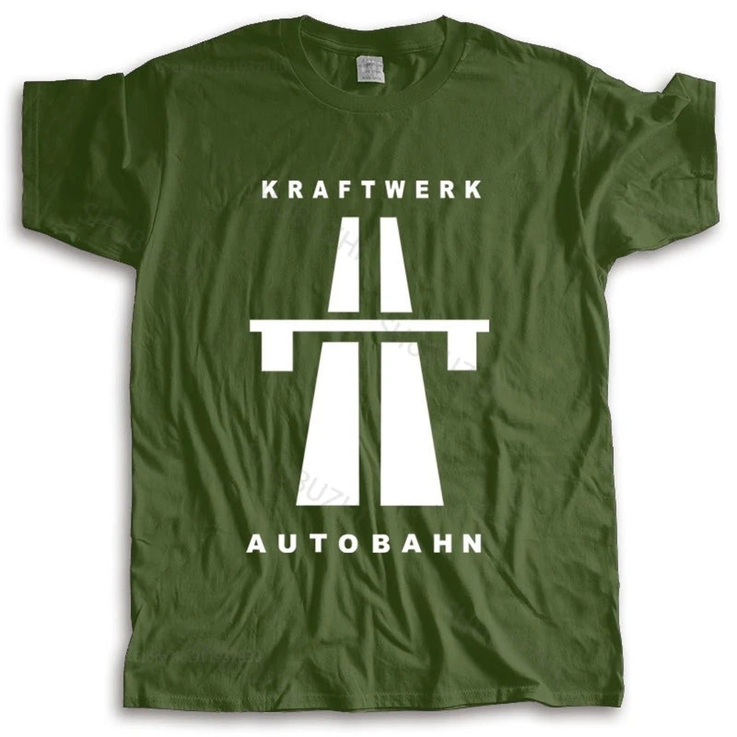 Kraftwerk-Autobahn Armygreen Kraftwerk-Autobahn_-_Vintage_Sounds_T-Shirts_-_-59555 Vintage Sounds T-shirts T-Shirt