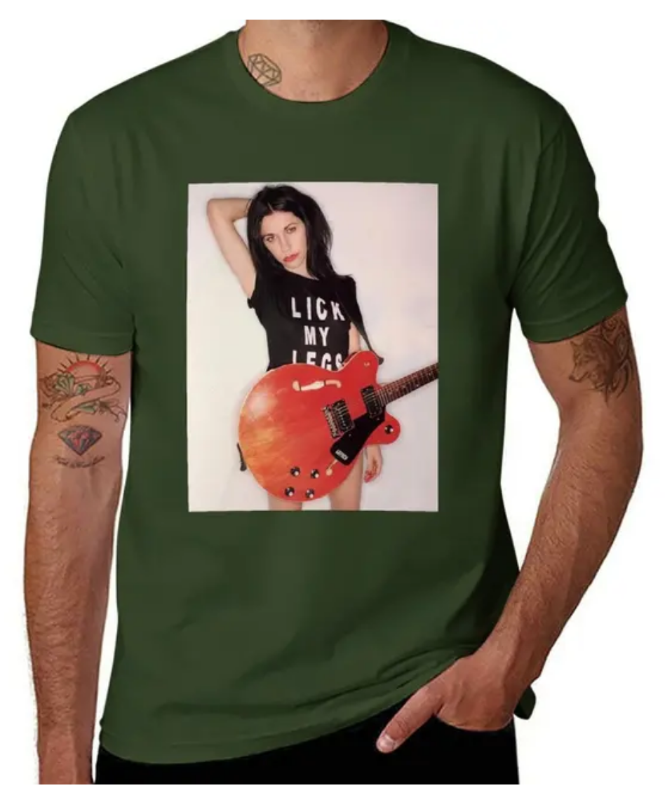 P J HARVEY -Lick My Legs T-Shirt Army Green P_J_HARVEY_-Lick_My_Legs_T-Shirt_-_Vintage_Sounds_T-Shirts_-_-59704 Vintage Sounds T-shirts T-Shirt