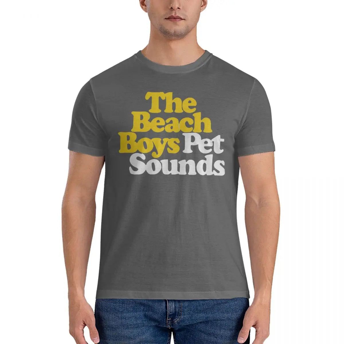 Pet Sounds - Album Logo T-Shirt Dark Grey Pet_Sounds_-_Album_Logo_T-Shirt_-_Vintage_Sounds_T-Shirts_-_-61216 Vintage Sounds T-Shirts T-Shirt