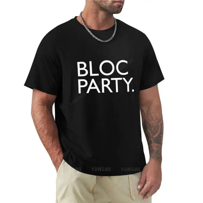 Bloc Party indie rock band logo t-shirt