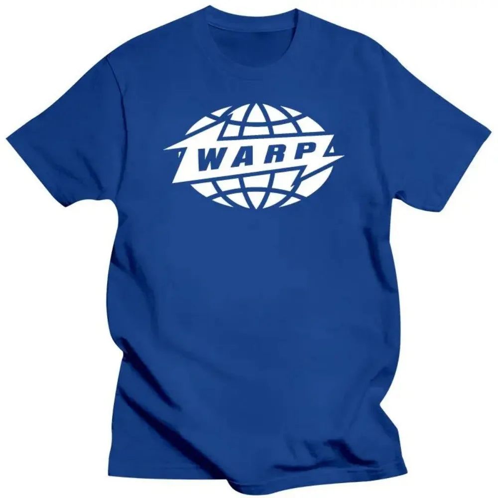 Warp Records T Shirt Blue Warp_Records_T_Shirt_-_Vintage_Sounds_T-Shirts_-_-60167 Vintage Sounds T-shirts T-Shirt
