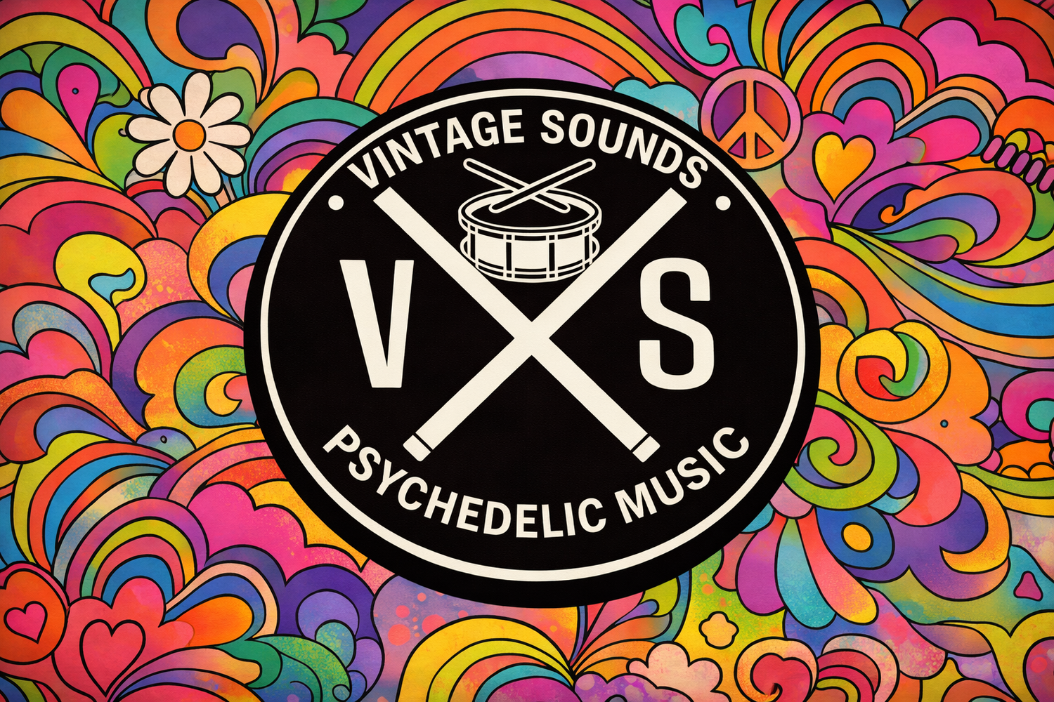 Psychedelic Music - Vintage Sounds T-Shirts - 