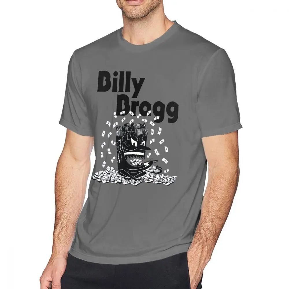 Billy Bragg -Talking With The Taxman About Poetry T-Shirt Dark Grey Billy_Bragg_-Talking_With_The_Taxman_About_Poetry_T-Shirt_-_Vintage_Sounds_T-Shirts_-_-59280 Vintage Sounds T-shirts T-Shirt