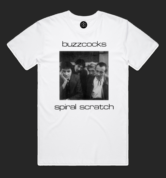 Buzzcocks — Spiral Scratch 1977 Punk Single Tee