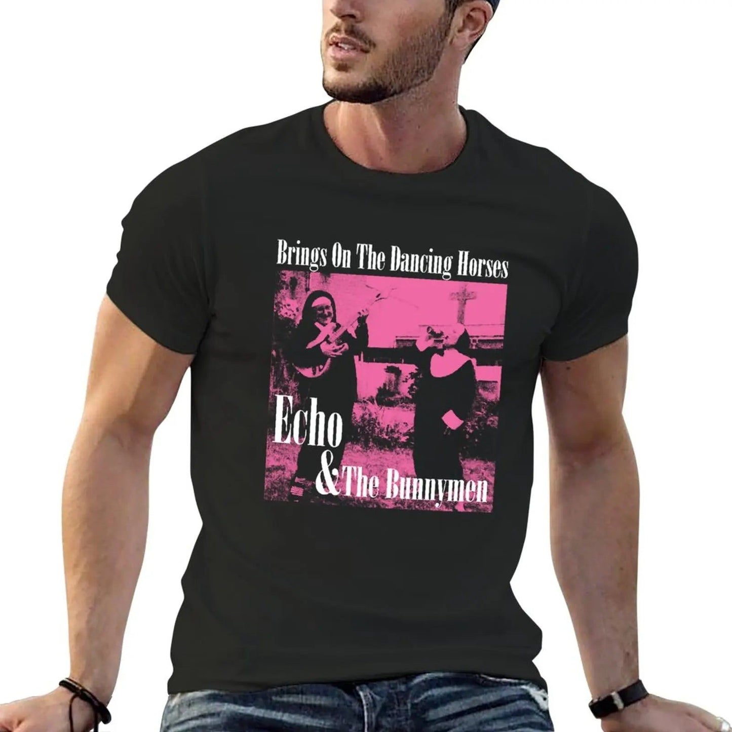 Echo & The Bunnymen- Bring On The Dancing Horses T-Shirt Black Echo_The_Bunnymen-_Bring_On_The_Dancing_Horses_T-Shirt_-_Vintage_Sounds_T-Shirts_-_-59383 Vintage Sounds T-shirts T-Shirt