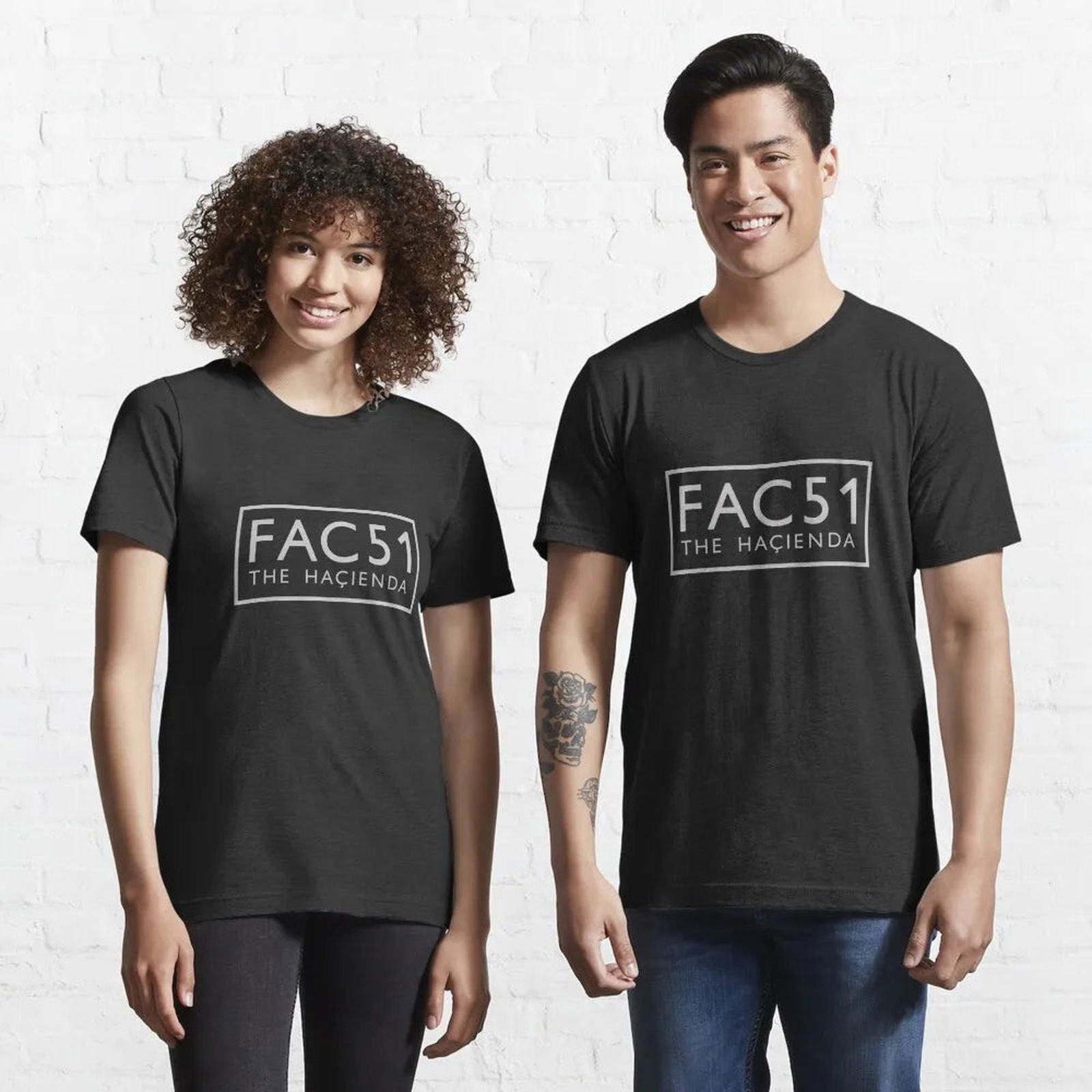 FAC51 The Hacienda T-Shirt Carbon color FAC51_The_Hacienda_T-Shirt_-_Vintage_Sounds_T-Shirts_-_-59400 Vintage Sounds T-shirts T-Shirt