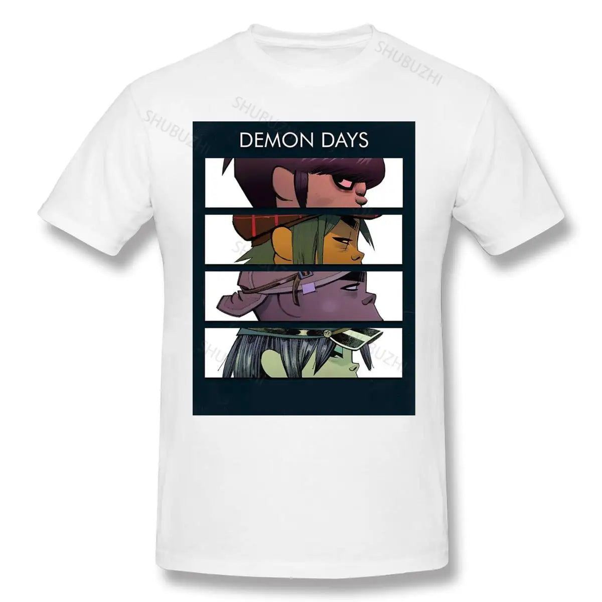 Gorillaz -Demon Days T-Shirt WHITE Gorillaz_-Demon_Days_T-Shirt_-_Vintage_Sounds_T-Shirts_-_-59467 Vintage Sounds T-shirts T-Shirt