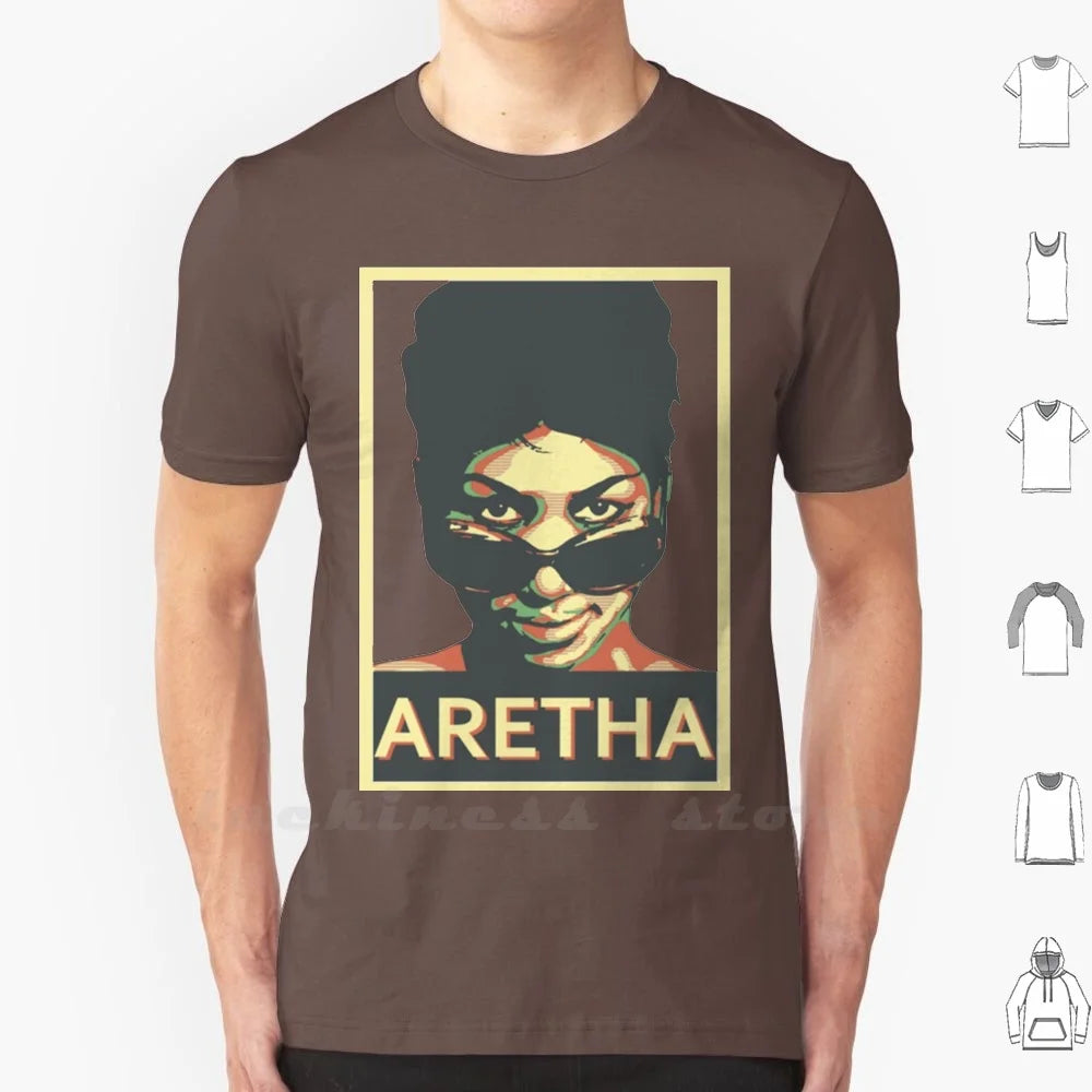 Aretha Franklin-T-Shirt M-Tee-Coffee H09f639f8b6ab48bbbb059bf9cad18de08 Vintage Sounds T-Shirts T-Shirt