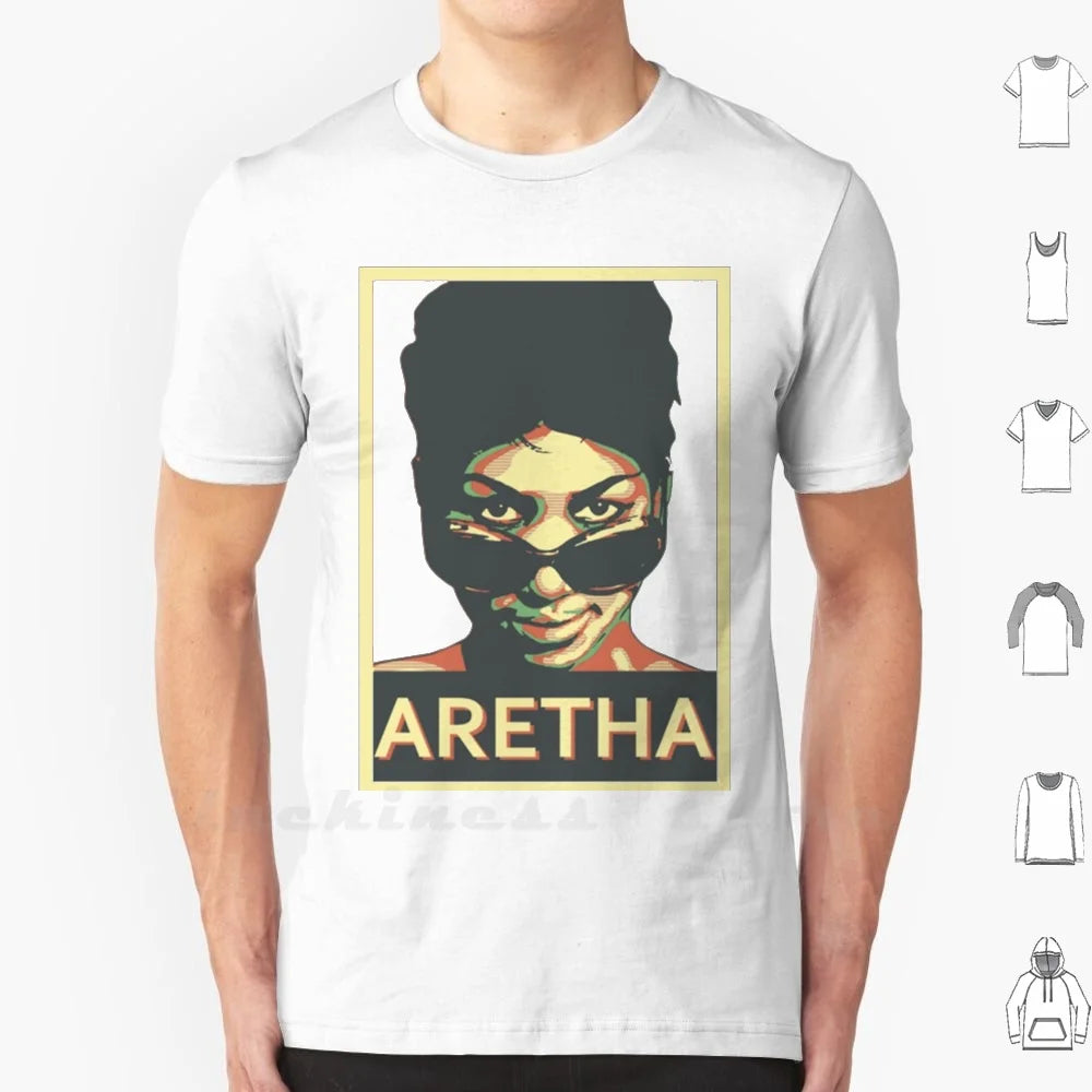 Aretha Franklin-T-Shirt M-Tee-White Hf107a37eb450451eb5347ce125952217O Vintage Sounds T-Shirts T-Shirt