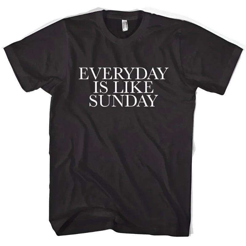 Morrissey - Everyday Is Like Sunday Black Morrissey_-_Everyday_Is_Like_Sunday_-_Vintage_Sounds_T-Shirts_-_-59620 Vintage Sounds T-shirts T-Shirt