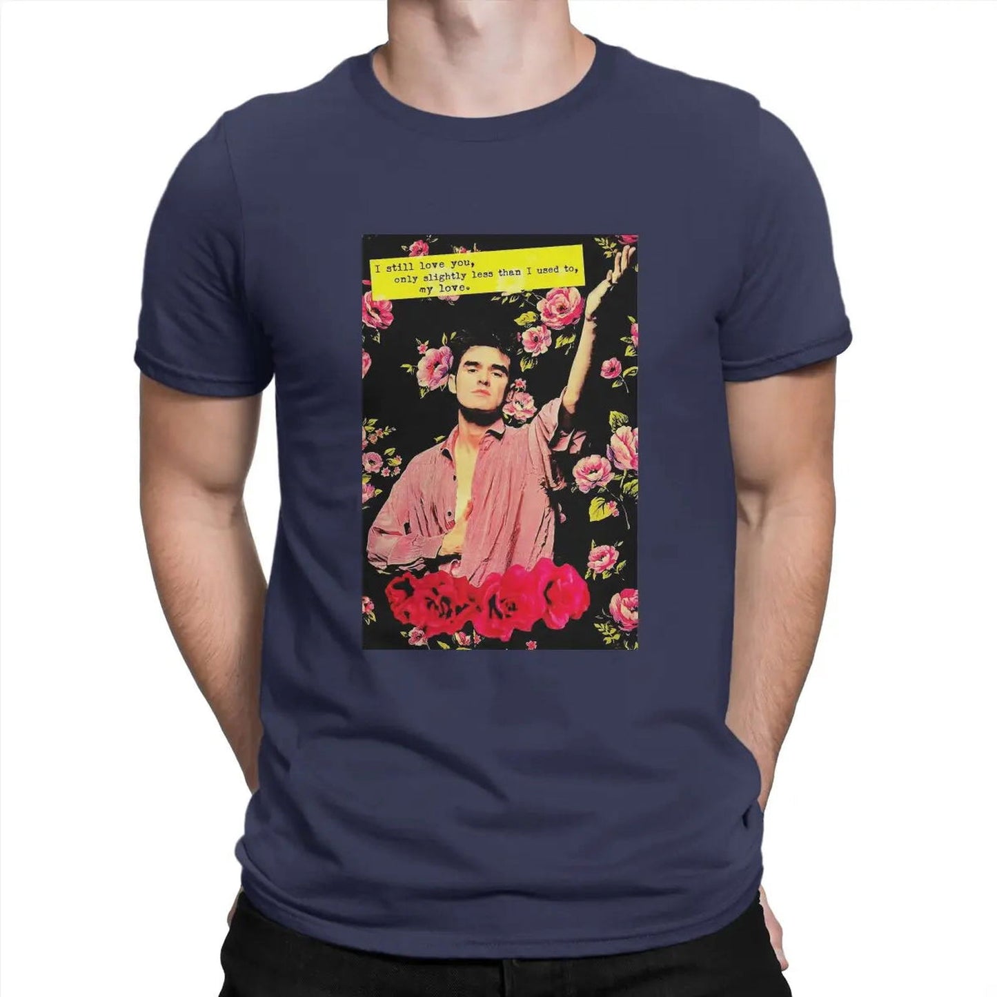 Morrissey Navy Blue Morrissey_-_Vintage_Sounds_T-Shirts_-_-59608 Vintage Sounds T-shirts T-Shirt