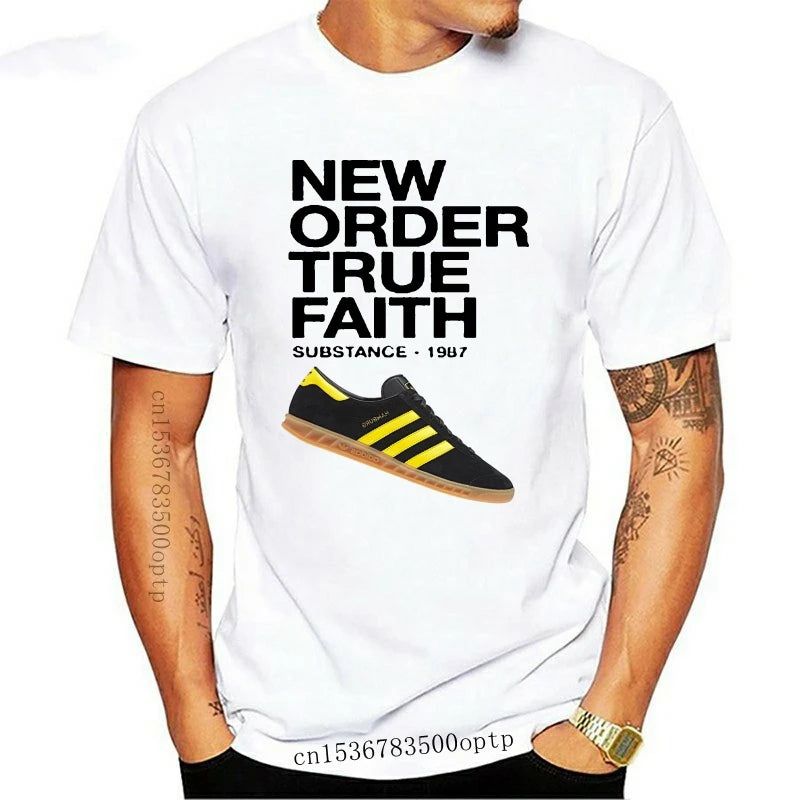 New Order-True Faith -Adidas Version whiteMen New_Order-True_Faith_-Adidas_Version_-_Vintage_Sounds_T-Shirts_-_-59657 Vintage Sounds T-shirts T-Shirt