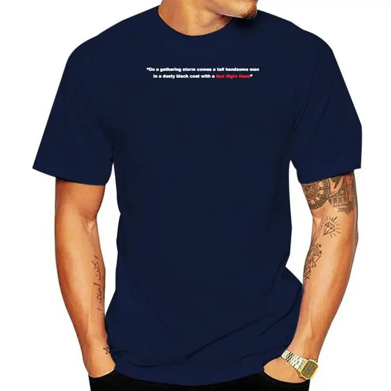 Nick Cave & The Bad Seeds -Red Right Hand Lyric T- Shirt Men blue Nick_Cave_The_Bad_Seeds_-Red_Right_Hand_Lyric_T-_Shirt_-_Vintage_Sounds_T-Shirts_-_-59668 Vintage Sounds T-Shirts T-Shirt