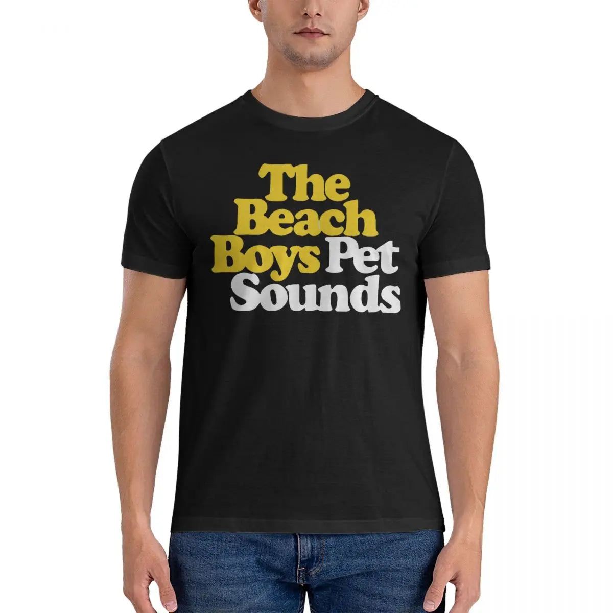 Pet Sounds - Album Logo T-Shirt Black Pet_Sounds_-_Album_Logo_T-Shirt_-_Vintage_Sounds_T-Shirts_-_-61196 Vintage Sounds T-Shirts T-Shirt