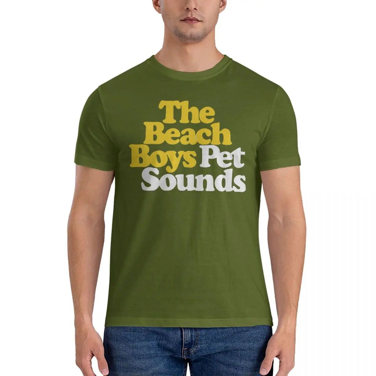 Pet Sounds - Album Logo T-Shirt Army Green Pet_Sounds_-_Album_Logo_T-Shirt_-_Vintage_Sounds_T-Shirts_-_-61212 Vintage Sounds T-Shirts T-Shirt