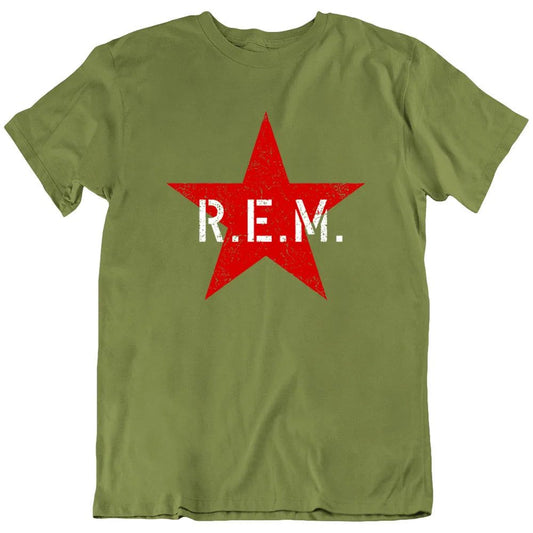 R.E.M.-Red Star Army T-Shirt Army Green R.E.M.-Red_Star_Army_T-Shirt_-_Vintage_Sounds_T-Shirts_-_-59775 Vintage Sounds T-shirts T-Shirt