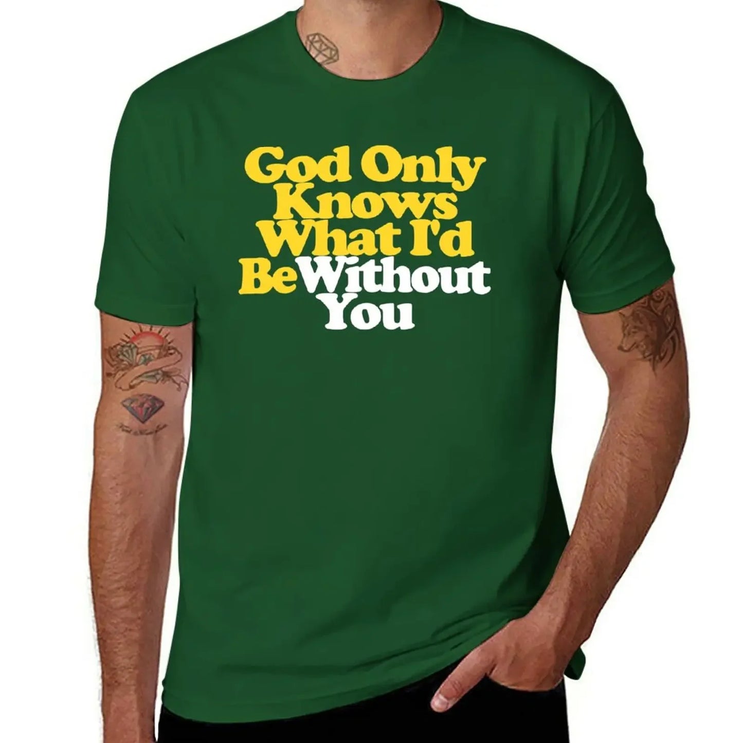 Beach Boys:God Only Knows-Lyrics from Pet Sounds T-Shirt Green S27331847dba149e49463c47ddbeb869c7 Vintage Sounds T-Shirts T-Shirt