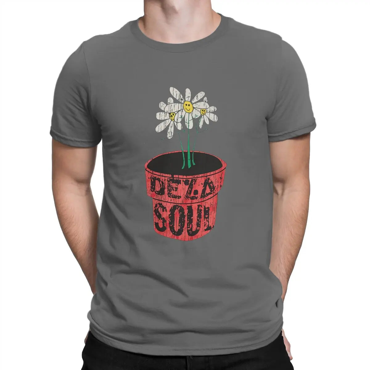 De La Soul-Rap Flower-T-Shirt Dark Grey S2b8a515bc99241029f0dccebd7d09364J Vintage Sounds T-Shirts T-Shirt