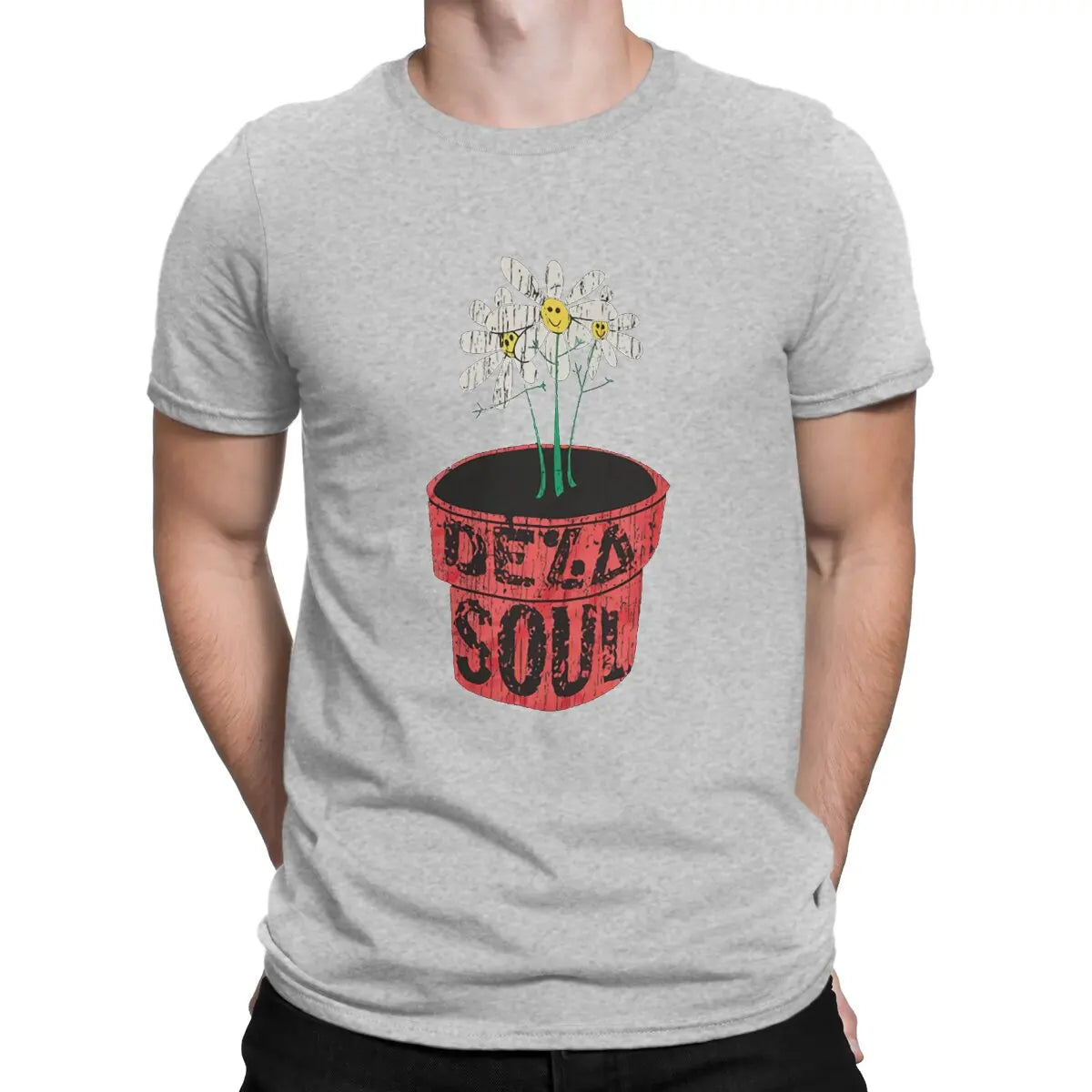De La Soul-Rap Flower-T-Shirt GRAY S2cc325573fa94a24afc05e076c460a15c Vintage Sounds T-Shirts T-Shirt