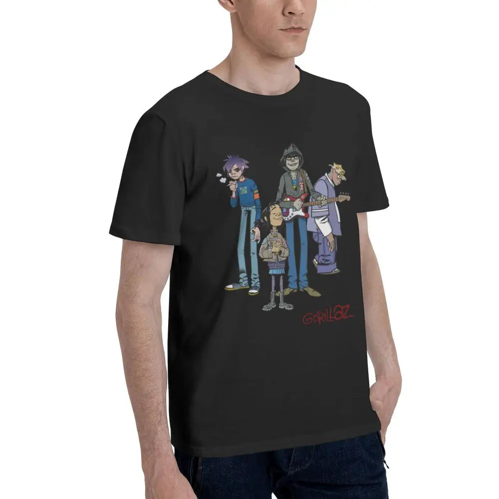 Gorillaz - Anime T Shirt S34d4116953ab429a9c6843490ae6598ez Vintage Sounds T-shirts T-Shirt