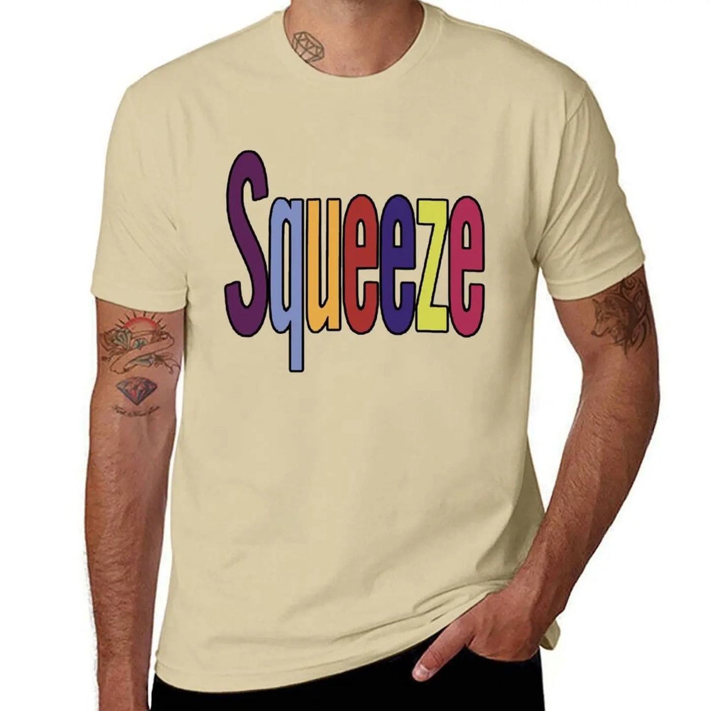 Squeeze Promo T-Shirt Sand Colour S4b627e00b0944989b32e662b10078cafR Vintage Sounds T-Shirts T-Shirt