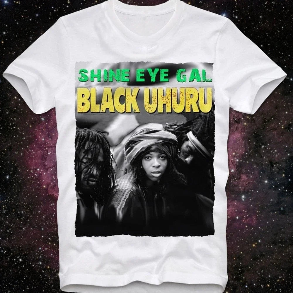 Black Uhuru: Shine Eyed Girl-T Shirt 0413421-White S590011993cb340669698ef0cc8c35363C Vintage Sounds T-Shirts T-Shirt