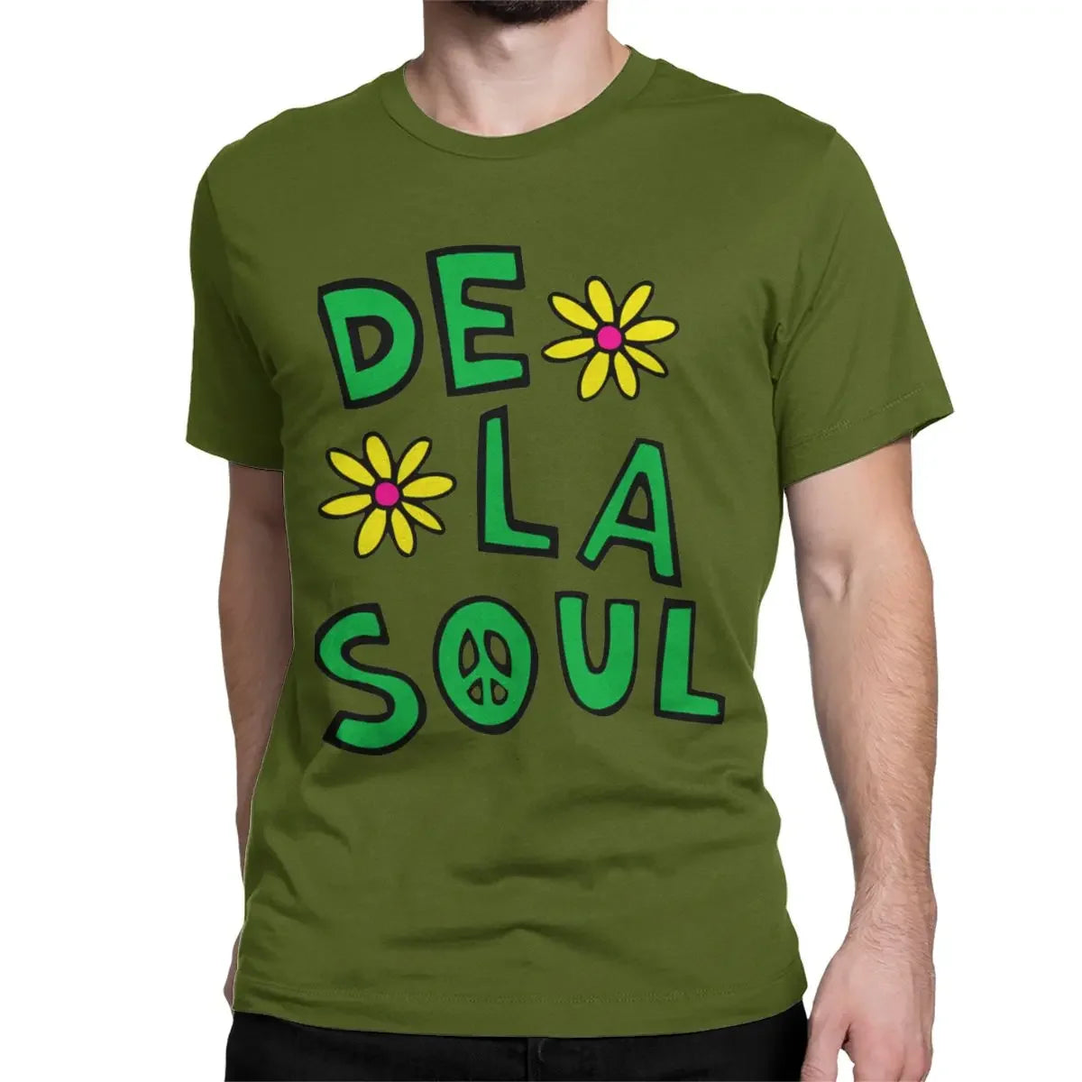 De La Soul T Shirt Army Green S782700a5fd764e68b1f01eb473fbfd44u Vintage Sounds T-Shirts T-Shirt