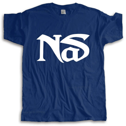 Nas Logo T-Shirt Navy S90676479373f4bd39be817b44e232d80X Vintage Sounds T-Shirts T-Shirt