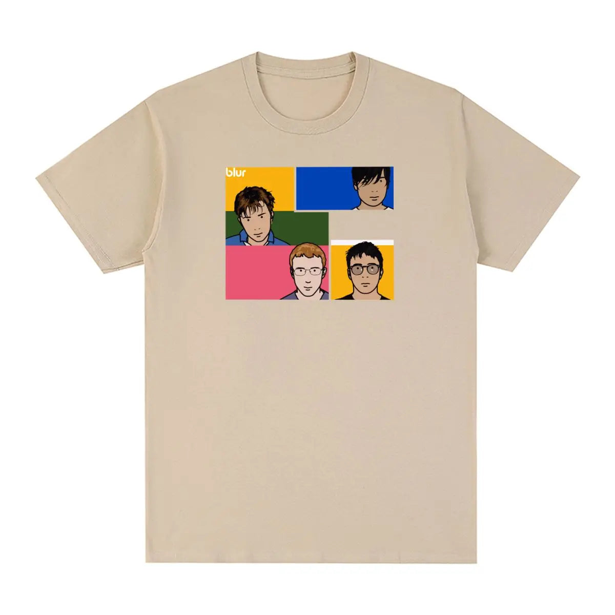 Blur T-Shirt Khaki S9214dc0382e3457492520b35fdb146528 Vintage Sounds T-Shirts T-Shirt