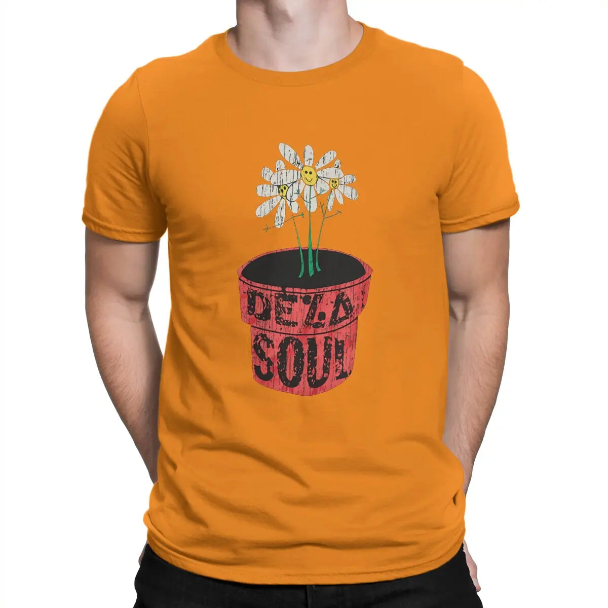 De La Soul-Rap Flower-T-Shirt Orange Sa8bc37dad08a4be6a0154bebbdb98ccfn Vintage Sounds T-Shirts T-Shirt