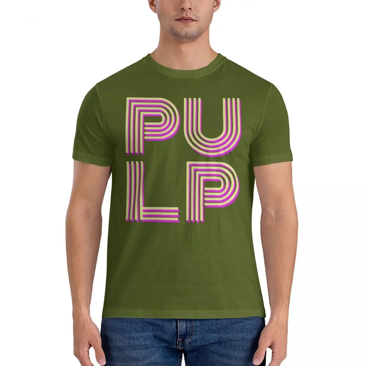 Pulp T-Shirt Army Green Sf9e6bb482a6c42aa85a95596aa667d1fd Vintage Sounds T-Shirts T-Shirt