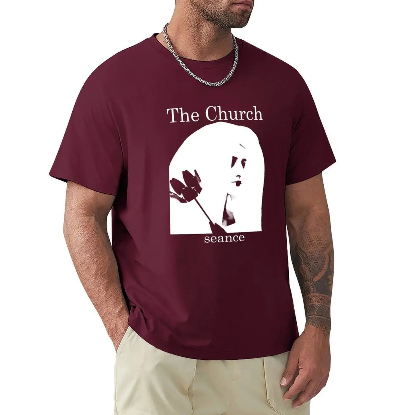 The Church-Seance- T-Shirt Maroon The_Church-Seance-_T-Shirt_-_Vintage_Sounds_T-Shirts_-_-59895 Vintage Sounds T-shirts T-Shirt