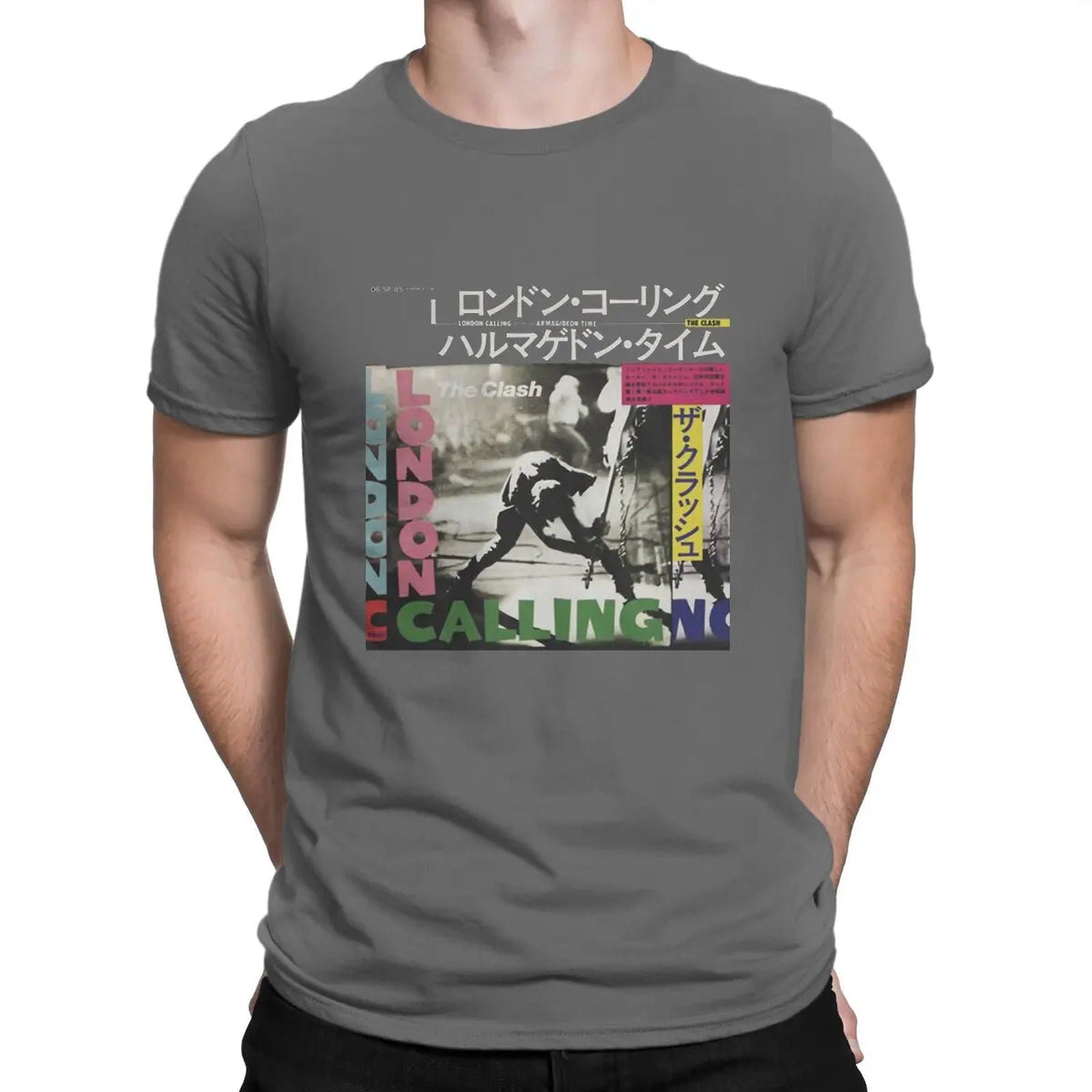 The Clash- London Calling- Japanese Variant Dark Grey The_Clash-_London_Calling-_Japanese_Variant_-_Vintage_Sounds_T-Shirts_-_-59908 Vintage Sounds T-shirts T-Shirt