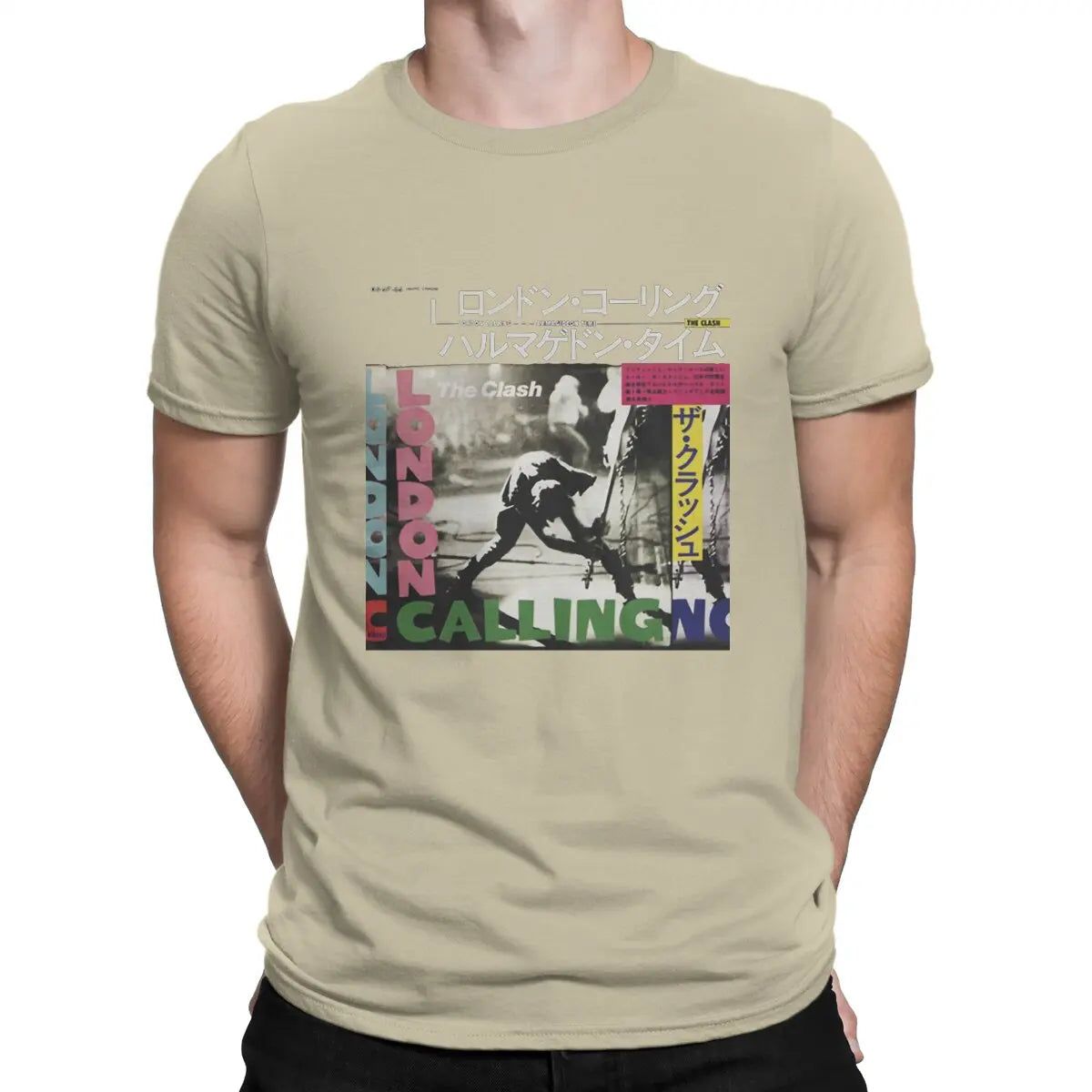 The Clash- London Calling- Japanese Variant Beige The_Clash-_London_Calling-_Japanese_Variant_-_Vintage_Sounds_T-Shirts_-_-59910 Vintage Sounds T-shirts T-Shirt
