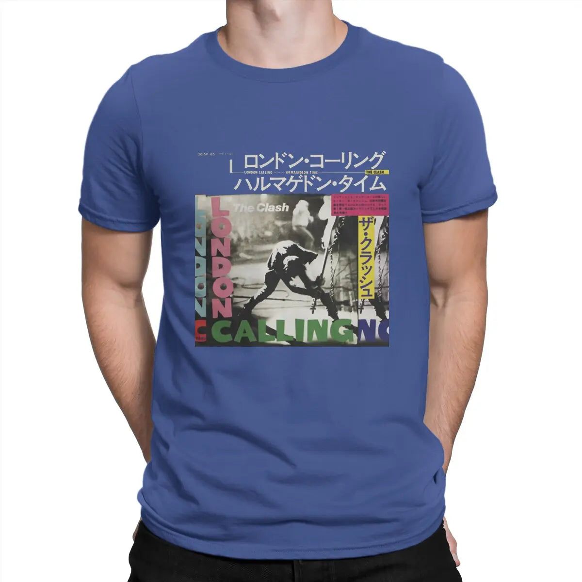 The Clash- London Calling- Japanese Variant Blue The_Clash-_London_Calling-_Japanese_Variant_-_Vintage_Sounds_T-Shirts_-_-59917 Vintage Sounds T-shirts T-Shirt