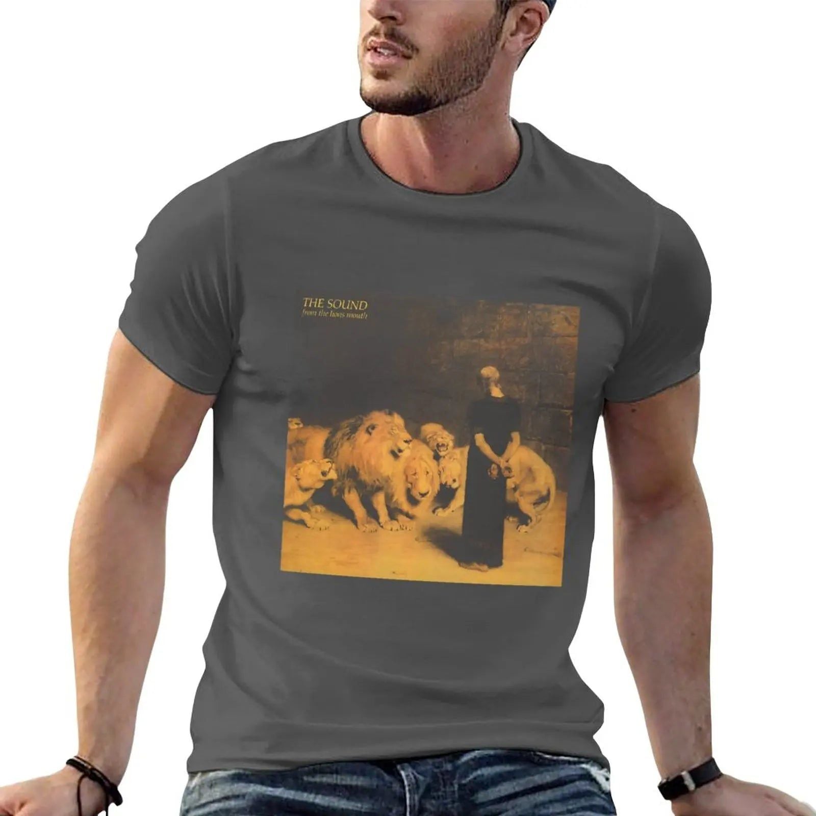 The Sound- From The Lions Mouth T-Shirt Dark Gray The_Sound-_From_The_Lions_Mouth_T-Shirt_-_Vintage_Sounds_T-Shirts_-_-60073 Vintage Sounds T-shirts T-Shirt