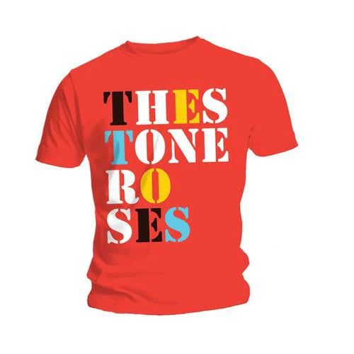 The Stone Roses Font Logo 0238710-Red The_Stone_Roses_Font_Logo_-_Vintage_Sounds_T-Shirts_-_-60083 Vintage Sounds T-shirts T-Shirt