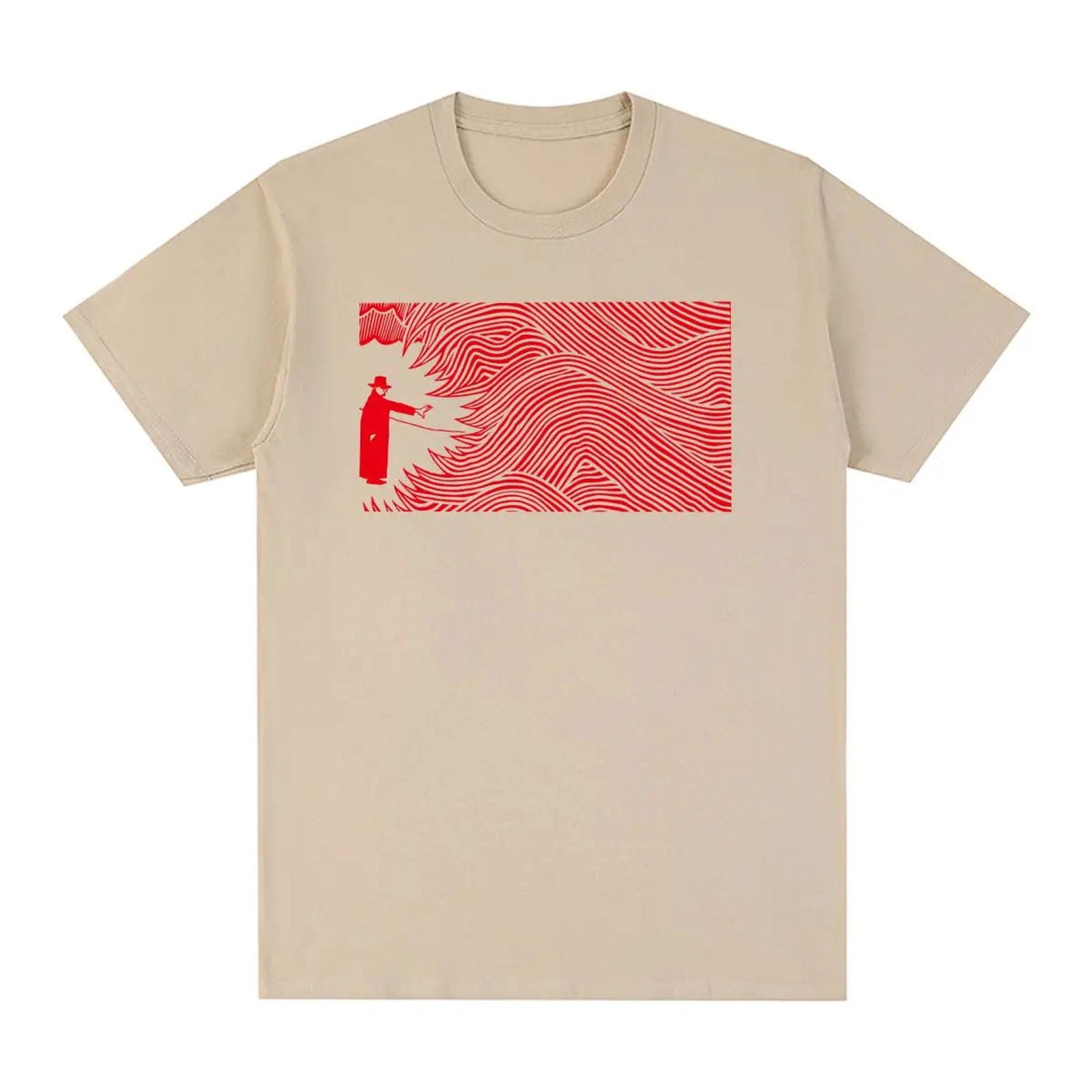 Thom Yorke : The Eraser LP Cover T-Shirt Khaki Thom_Yorke_The_Eraser_LP_Cover_T-Shirt_-_Vintage_Sounds_T-Shirts_-_-60152 Vintage Sounds T-shirts T-Shirt