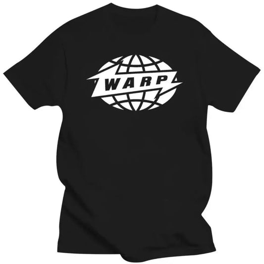 Warp Records T Shirt Black Warp_Records_T_Shirt_-_Vintage_Sounds_T-Shirts_-_-60162 Vintage Sounds T-shirts T-Shirt